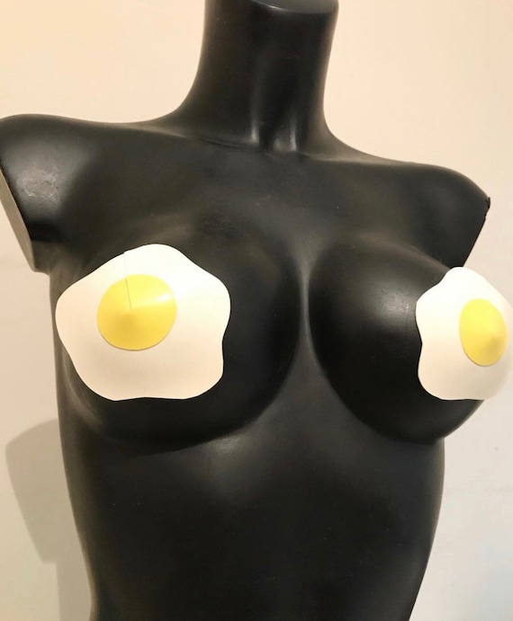 Latex Clothing Fried Egg Pasties in Yellow and White or Any Color. Not  Self-adhesive.lingerie. -  Canada