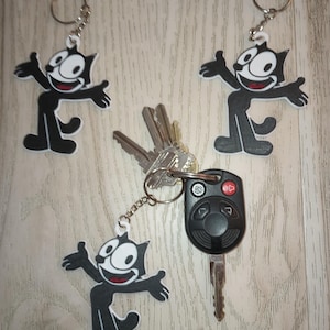 Felix Cat Keychain - Etsy