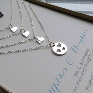 mother and 3 daughter necklace