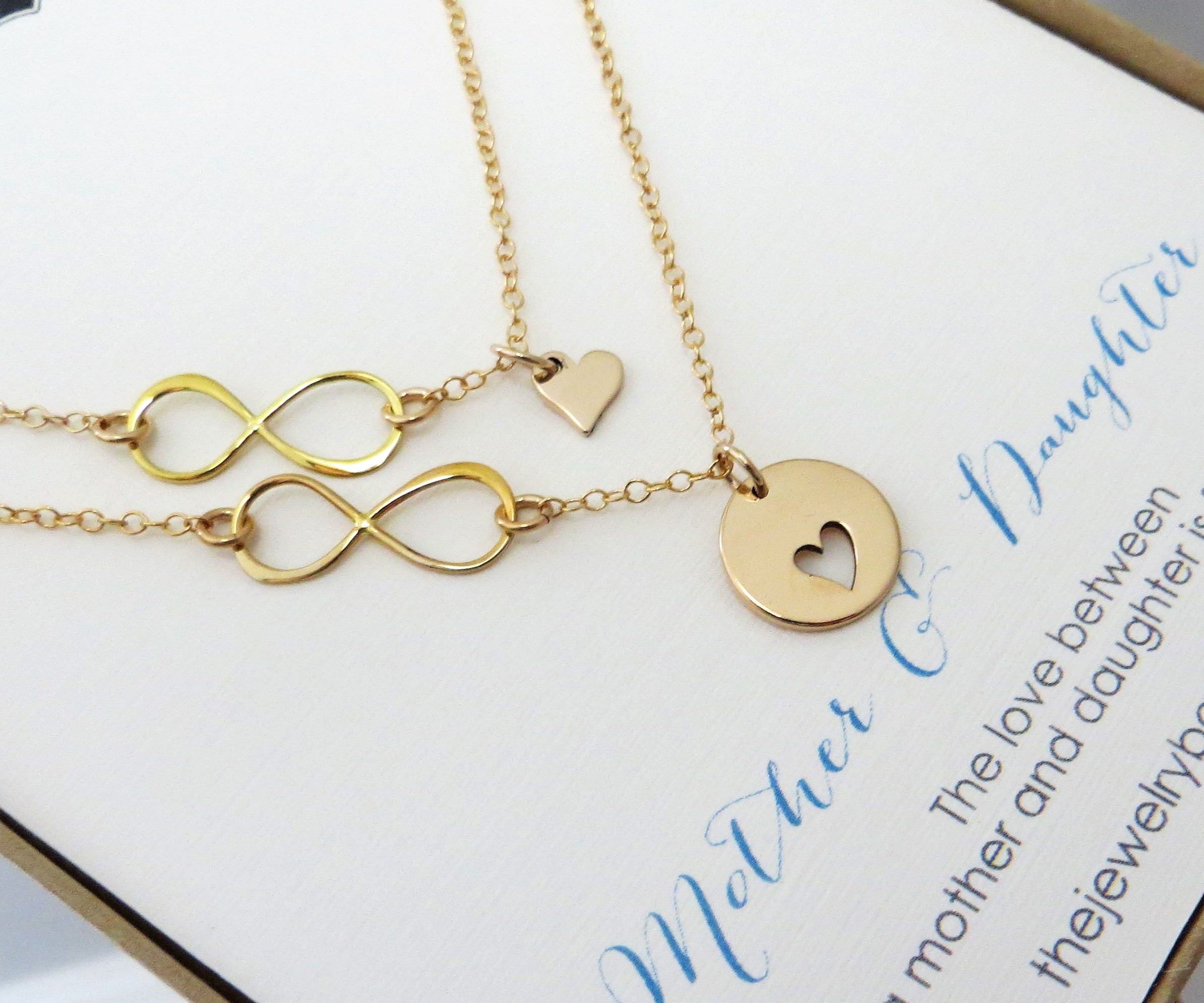 Mother daughter cheap infinity necklace
