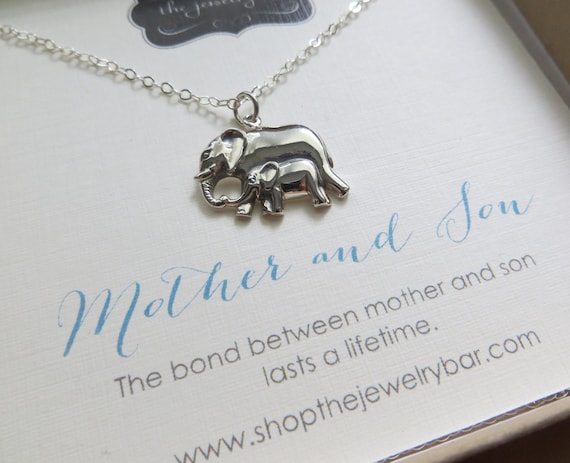 Mother Baby Son Necklace Mama and Baby 