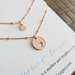 Mother gift, Mom daughter rose gold necklace, mother of the bride wedding, birthday Christmas shareable set heart cutout satellite chain