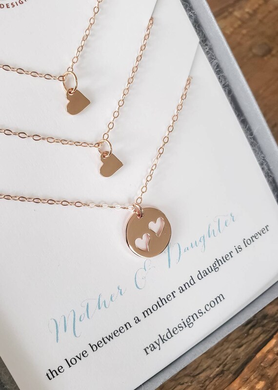 Mom \u0026 Two Daughters Necklace Mother 