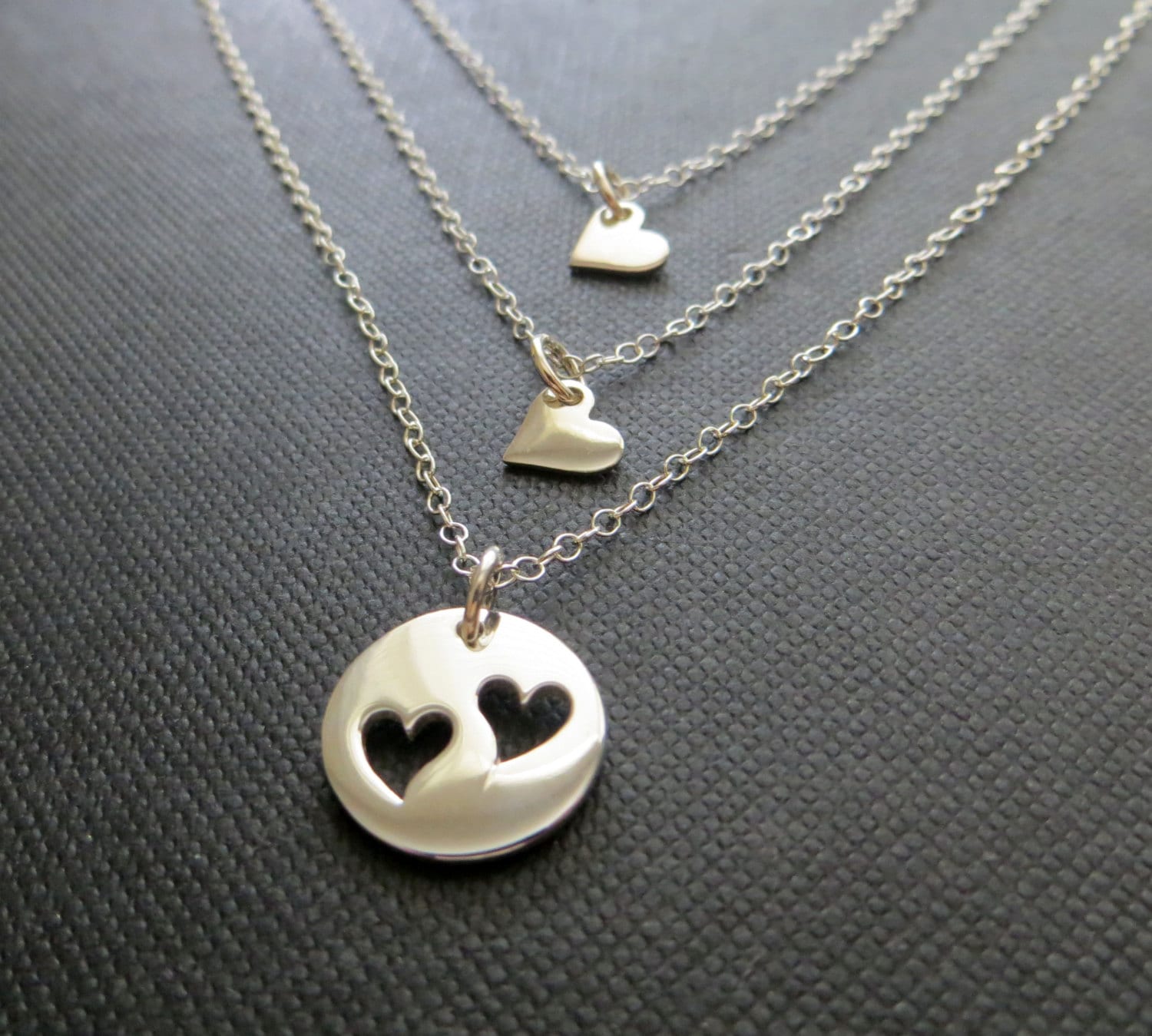 Mother Daughter Jewelry Mother 2 Daughters Necklace Ss Delicate