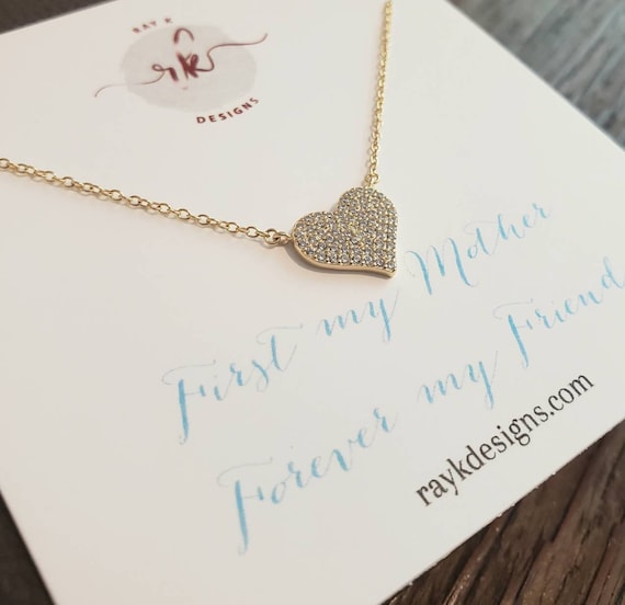 Cordaro Collana Ciondolo Cuore Rosa Con Scritta Mom E Diamanti - Foto 7