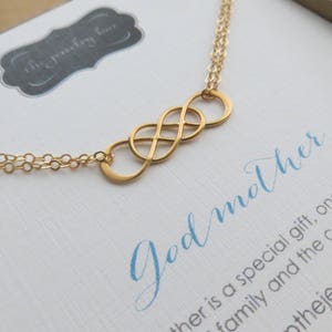 Regalo de madrina, pulsera multi infinito enlazada, propuesta de madrina regalo de ahijado, serás mi tarjeta de madrina, comunión, bautismo