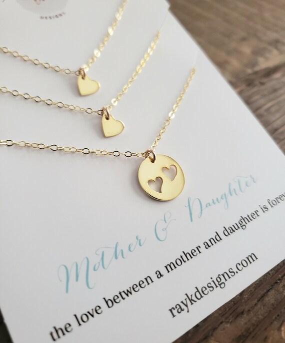 To My Daughter Mom Loves You Heart Necklace – Surgical Steel, Adjustable 18-22 Inch – ShineOn