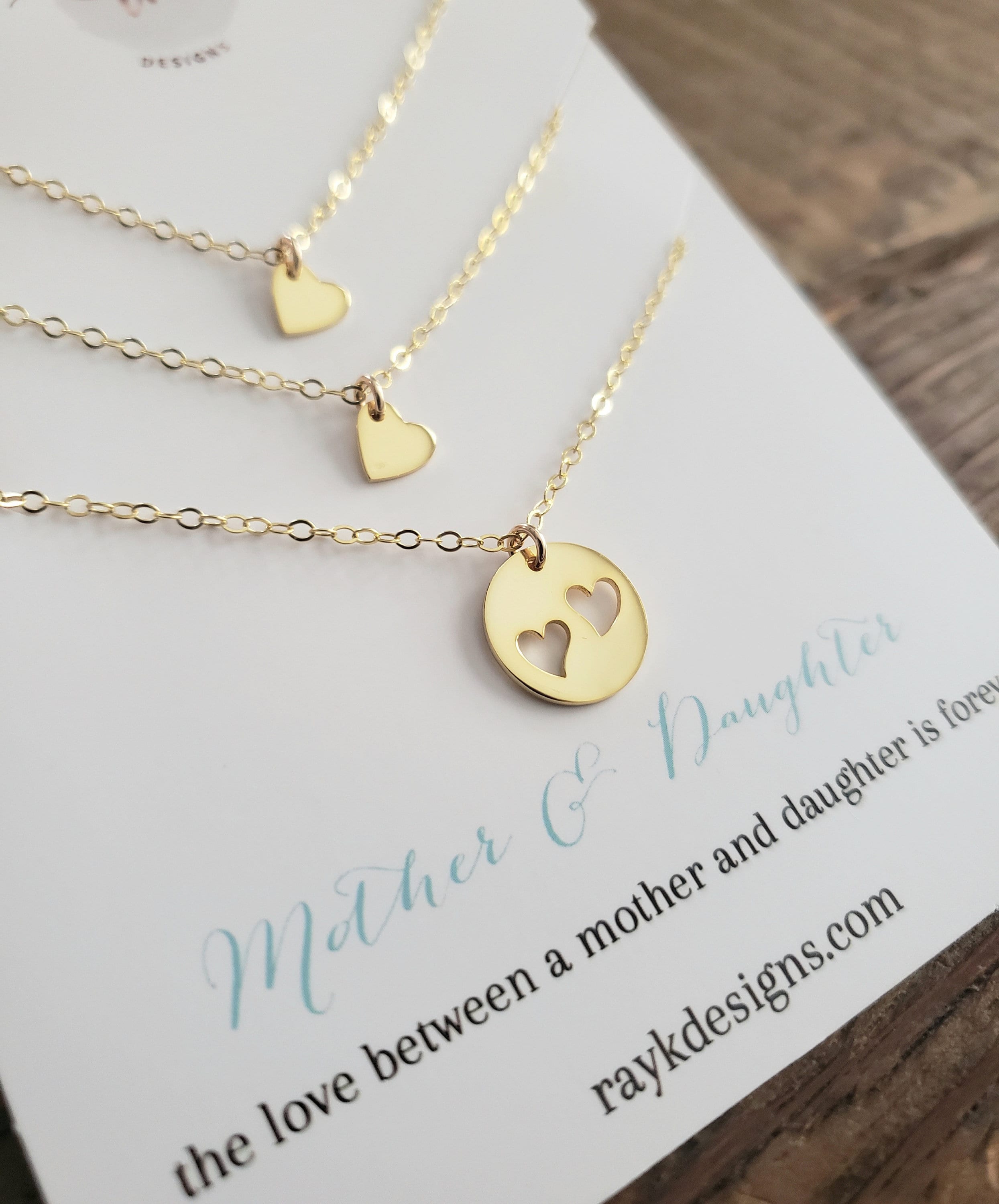 Mother Two Daughters Necklace Mother Daughter Jewelry Delicate