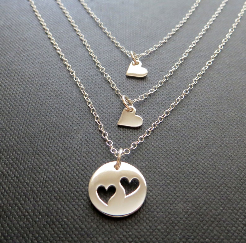 Mother Daughter Jewelry Simple Delicate Mother Necklace Two - Etsy