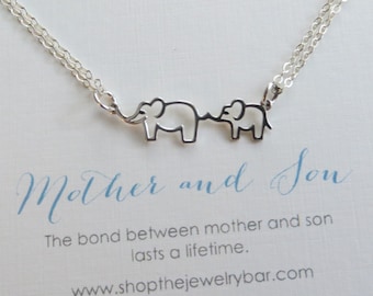 Joyería para madre e hijo, pulsera de elefante para mamá y bebé, plata de ley, regalo para el embarazo y la nueva mamá, pulsera para mamá y yo, regalo para el día de la madre