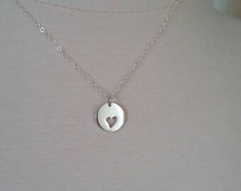 2 pezzi Set di collane con ciondolo a forma di cuore per mamma e figlia