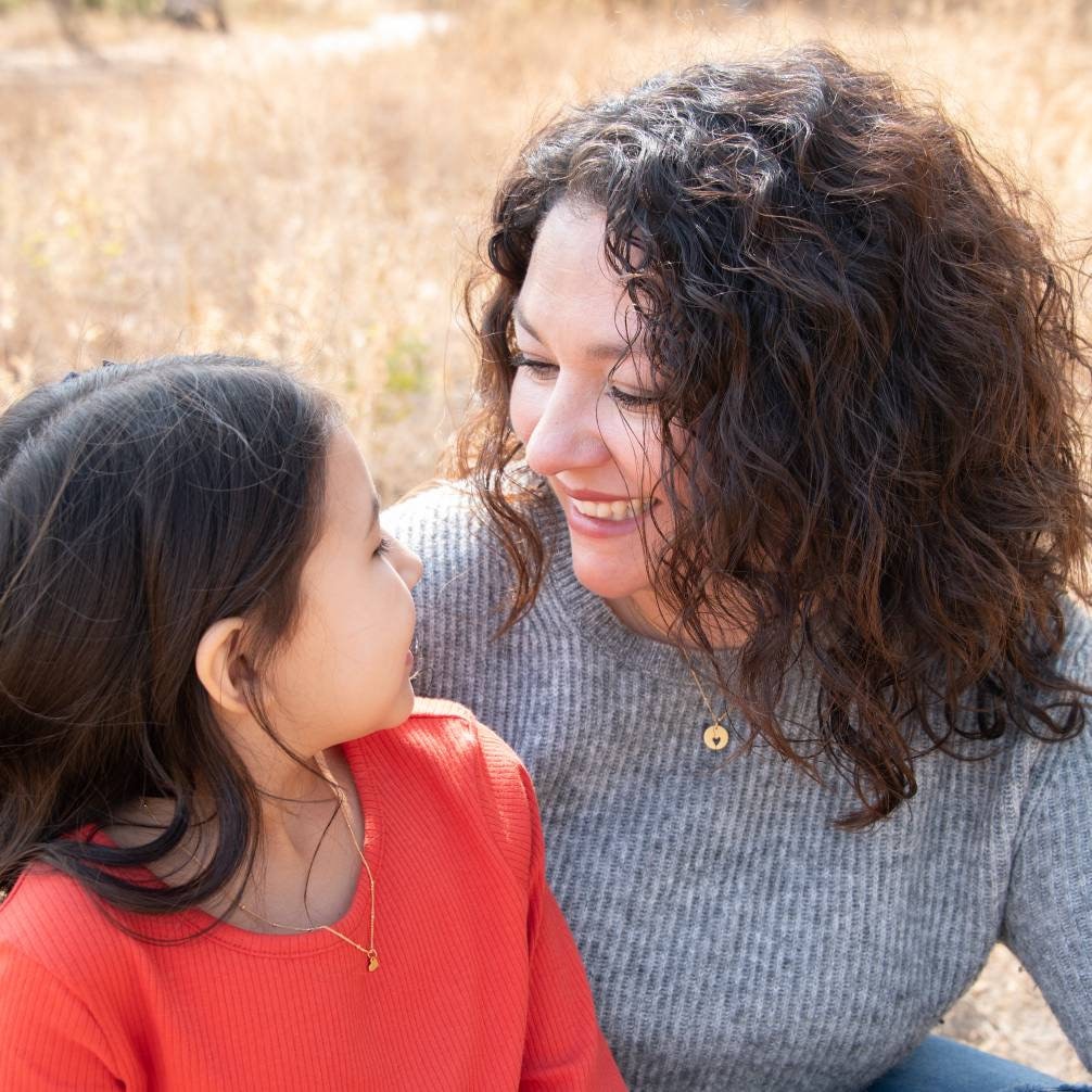 Godmother and goddaughter matching necklace deals
