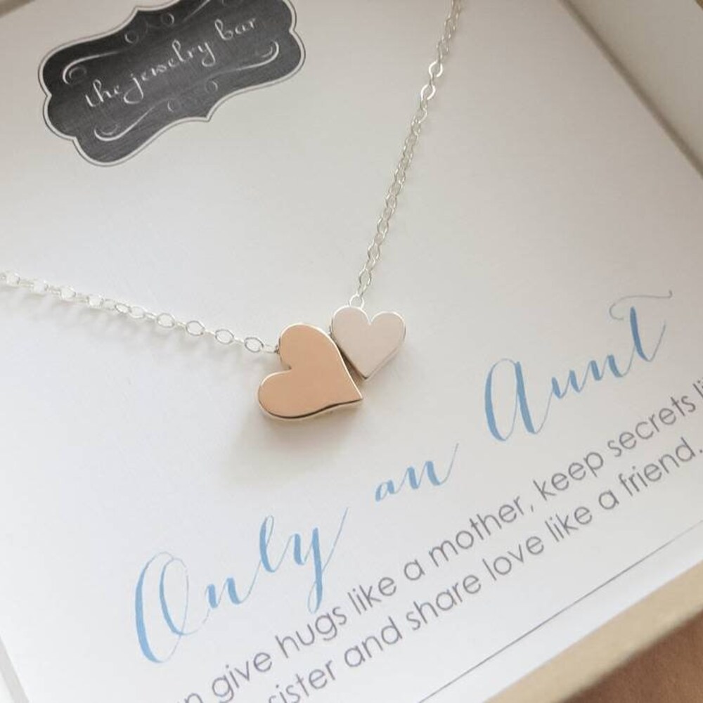 Aunt n Niece- Double Heart Pendant Necklace main image 0