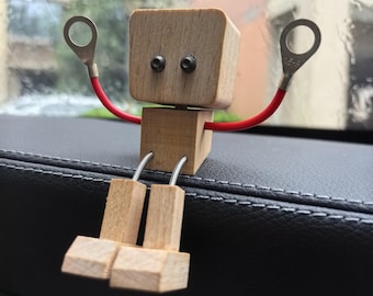 Handcrafted wooden electric wire figures,Car dashboard decorative ornaments,Home decoration ornaments,Birthday gift, Christmas gift.