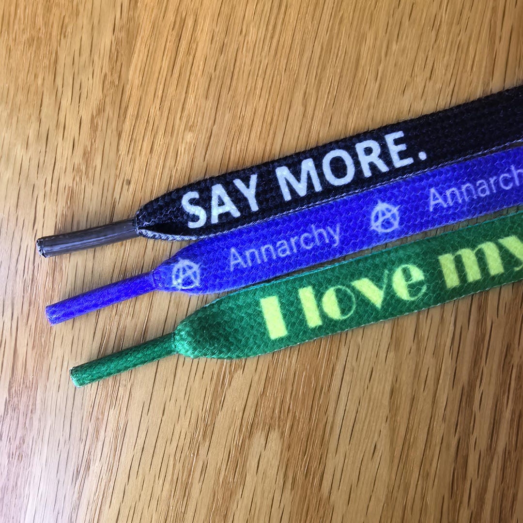 Photo inspiration: Personalized Name Shoelaces Custom Printed Flat Shoe Laces Photo Inspiration