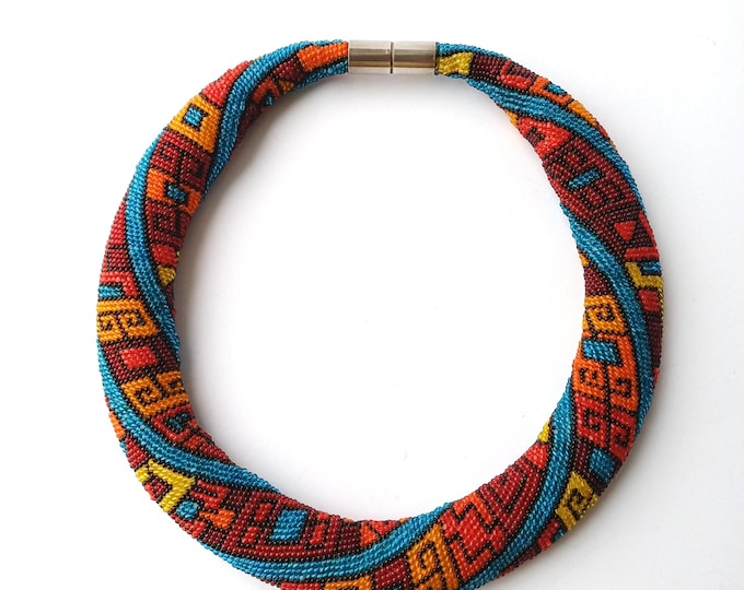 OOAK beaded Collier