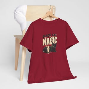 Black Cat Magic: Unisex Heavy Cotton Tee