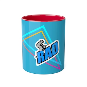 RAD BMX Turquoise: Accent Mugs, 11oz