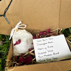 SpellSoak Herbal Bath Bag Set – Ritual Bath Soaks for Relaxation and Spiritual Healing