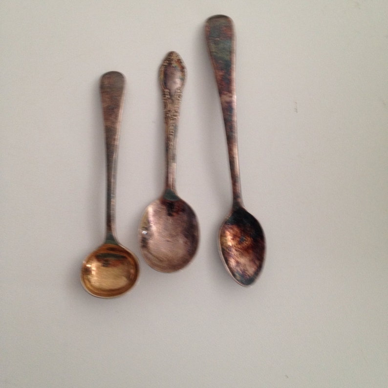 10 vintage and antique silver spoons image 5