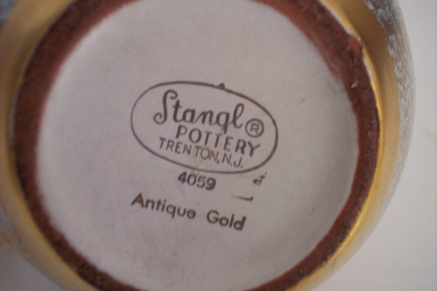 Stangle Stangle Pottery Gold and Vintage - Etsy