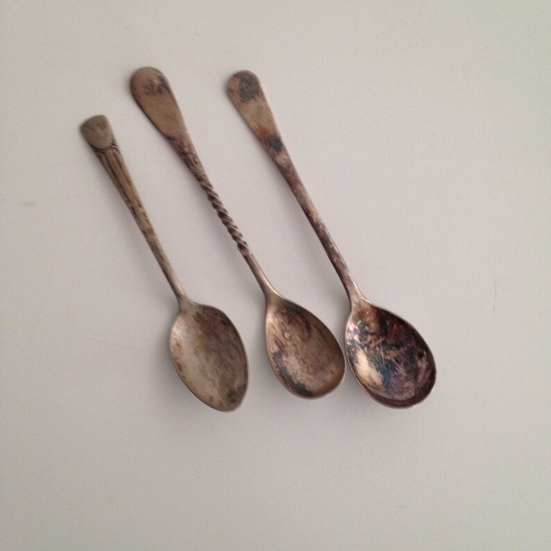 10 vintage and antique silver spoons image 4