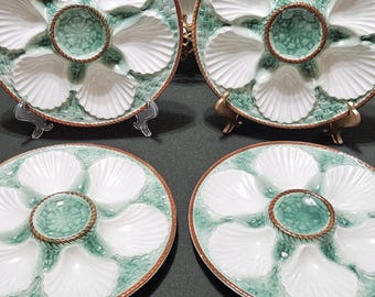 Antique Wedgwood Majolica Etruria Barlaston Cabbage Leaf Plate