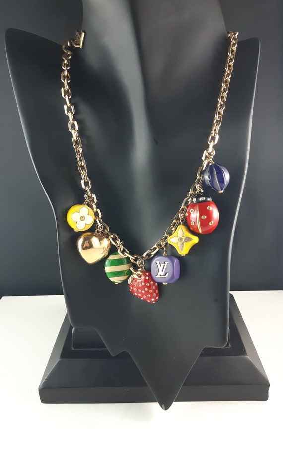 Etsy louis vuitton necklace deals