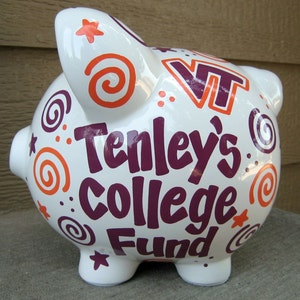 Personalized Piggy Bank-College Fund