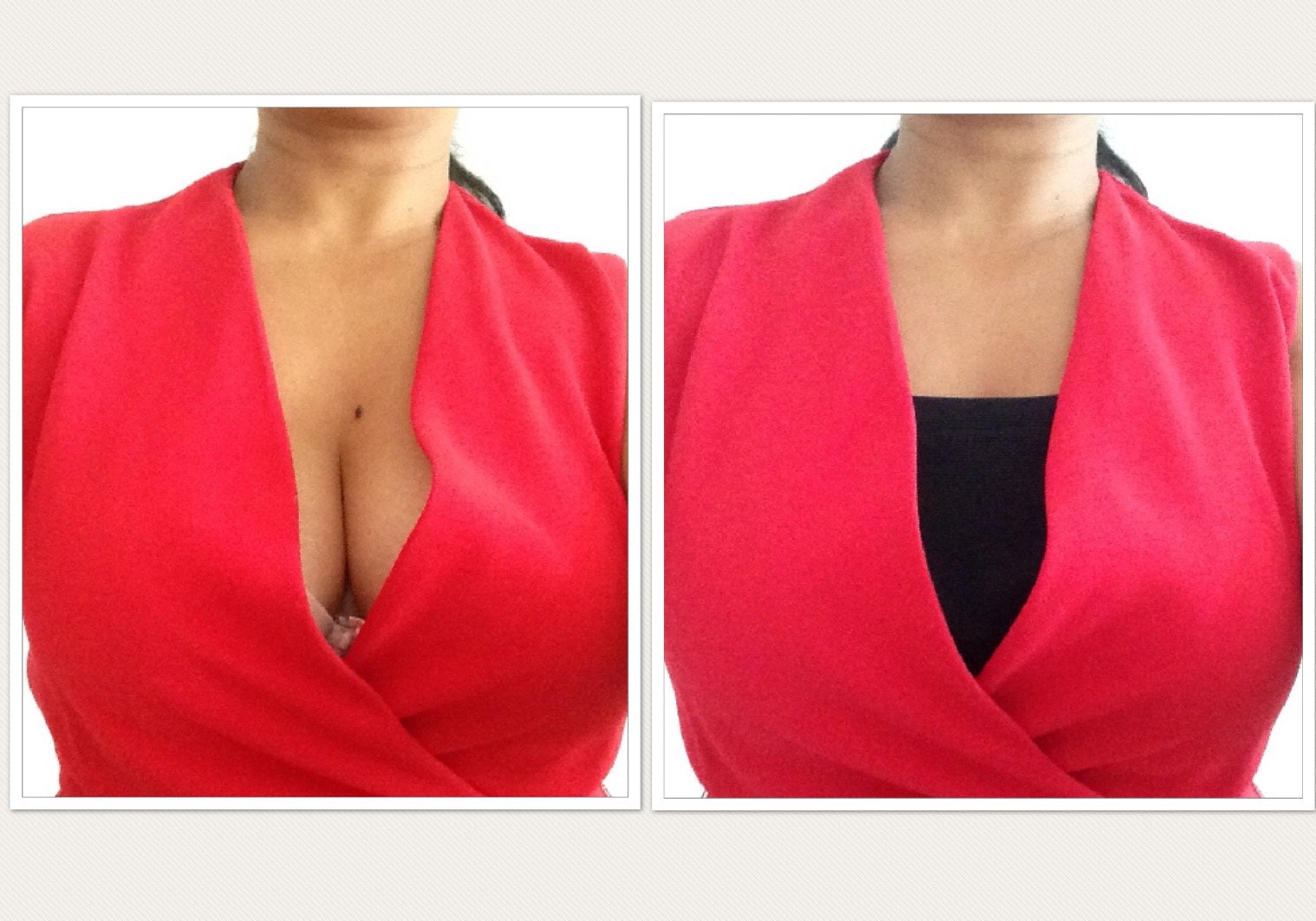 Modesty Panel Cleavage Coverage Black Bralette Low Cut Etsy UK