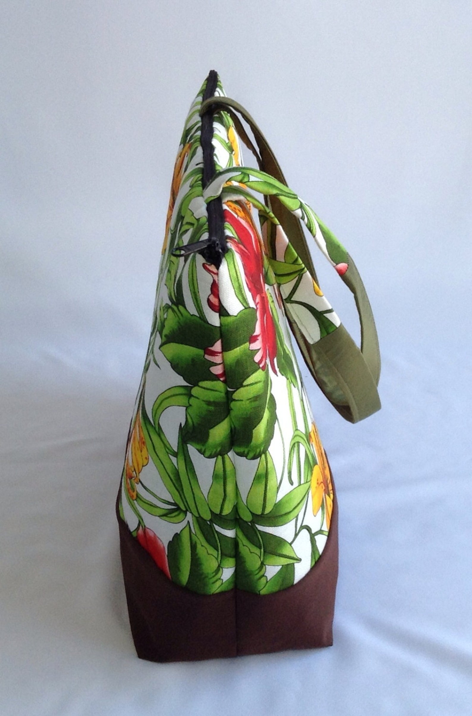 Shoulder Bag With Flower Print Etsy UK