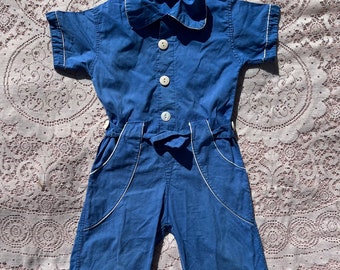 Vintage 1940s Cotton Jumpsuit 2