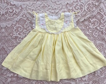 Vintage Sunshine Yellow Dress