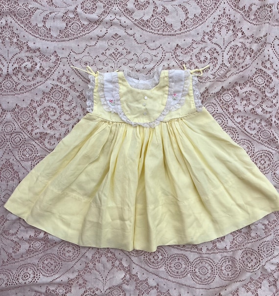 Vintage Sunshine Yellow Dress