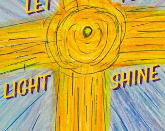 Let Your Light Shine Watercolor Lighthouse Card - Etsy