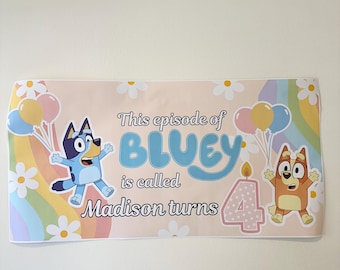 Bluey Birthday Banner, This Episode of Bluey Is Called Birthday Banner, Bluey Party Favors, Bluey Episode Banner
