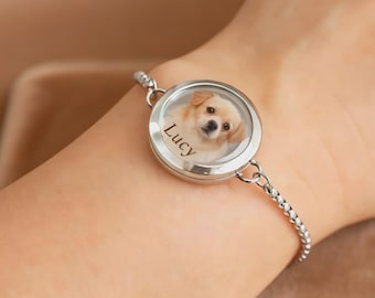 Custom Pet Name Bracelet, Custom  Keepsake Bracelet, Memorial Gifts for Her Cremation Jewelry, Anniversary Gift Urn For Dog Ashes, Pet Loss