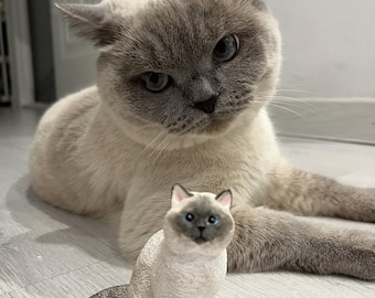 Cat Sculpture | Customized Pets | Personalized Pet | Cat Figurines | Pet Portraits | Pet Funeral | Cat Custom | Pet Memorial Gifts | Plaster