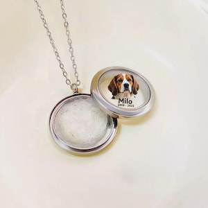 Custom Keepsake Necklace, Unique Handmade Jewelry, Memorial Gifts for Her Cremation Jewelry, Anniversary Gift Urn For Dog Ashes, Pet Loss