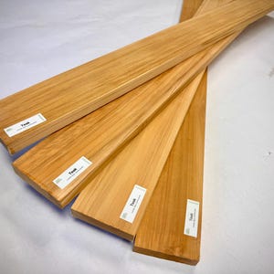 Tablones de madera de teca - 3/4" x 3" - Carpintería