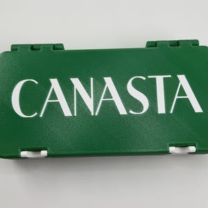 Canasta Card Storage Box – Holds 6 Decks, Home & Travel Organizer