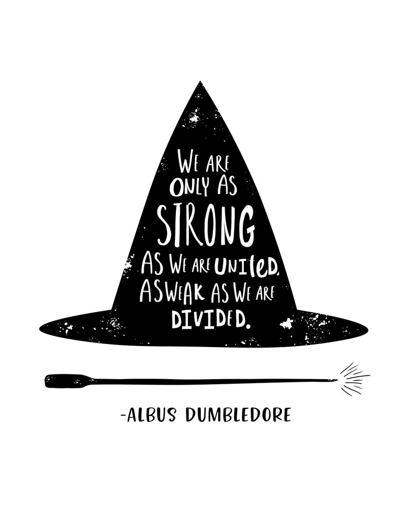 Harry Potter Albus Dumbledore printable wall art quote PDF | Etsy