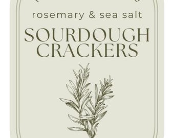 Sourdough Cracker Customizable Product Label Download, Edit and Print