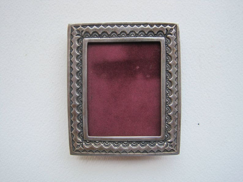 Vintage Frame Sterling Silver Miniature Image 0