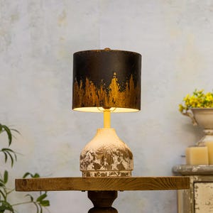 Vintage Wooden Table Lamp Metal Lampshade Desk Lamp Decorative Lamp Wooden Night Light Home Decor Farmhouse Decoration Housewarming Gifts