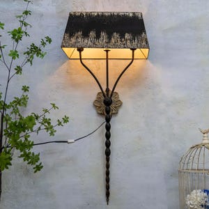 Vintage Metal Wall Sconce, Personalized Design Wall Lamp, Shabby Chic Wall Light, Farmhouse Decor Wall Sconce, Wall Decor, Home Decor.