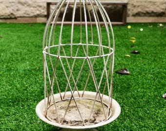 Vintage Metal Bird Cage Decorative Planter Metal Flower Pot Stand Plant Flower Display Stand Home Decor New Home Gift