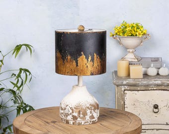 Retro Art Desk Lamp Wooden Base Table Lamp Metal Lamp Shade Bedside Lamp Reading Lamp Living Room Decor Home Decor Housewarming Gifts