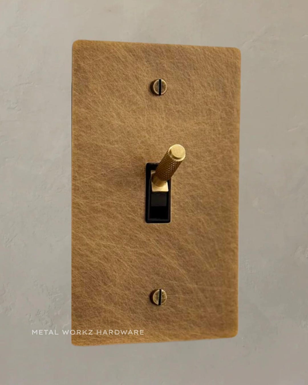 Brass Modern Toggle Light Switch (1-gang) Aged Patina Brass - Etsy