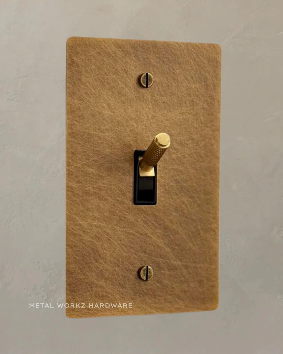 Brass Modern Toggle Light Switch (1-gang) Aged Patina Brass - Etsy